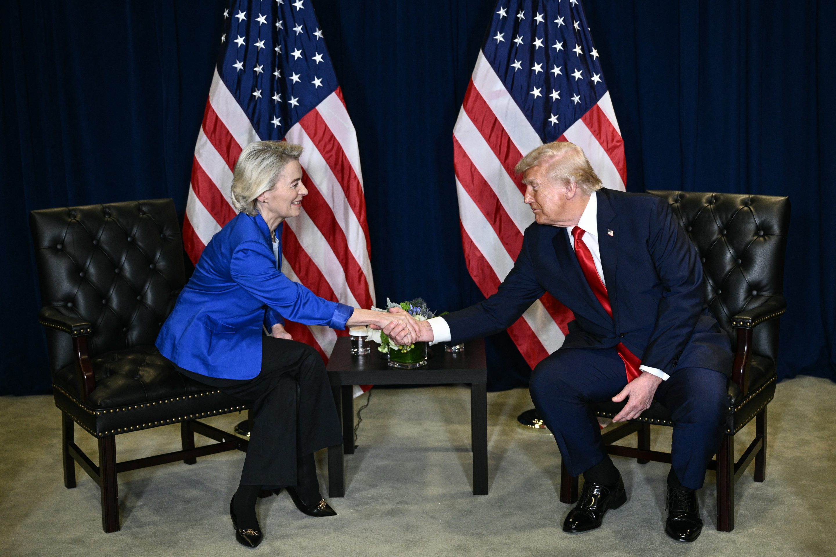 President Donald Trump holds a bilateral meeting with European Commission President Ursula Von der Leyen on the sidelines of the United Nations General Assembly in New York City on September 23, 2025.