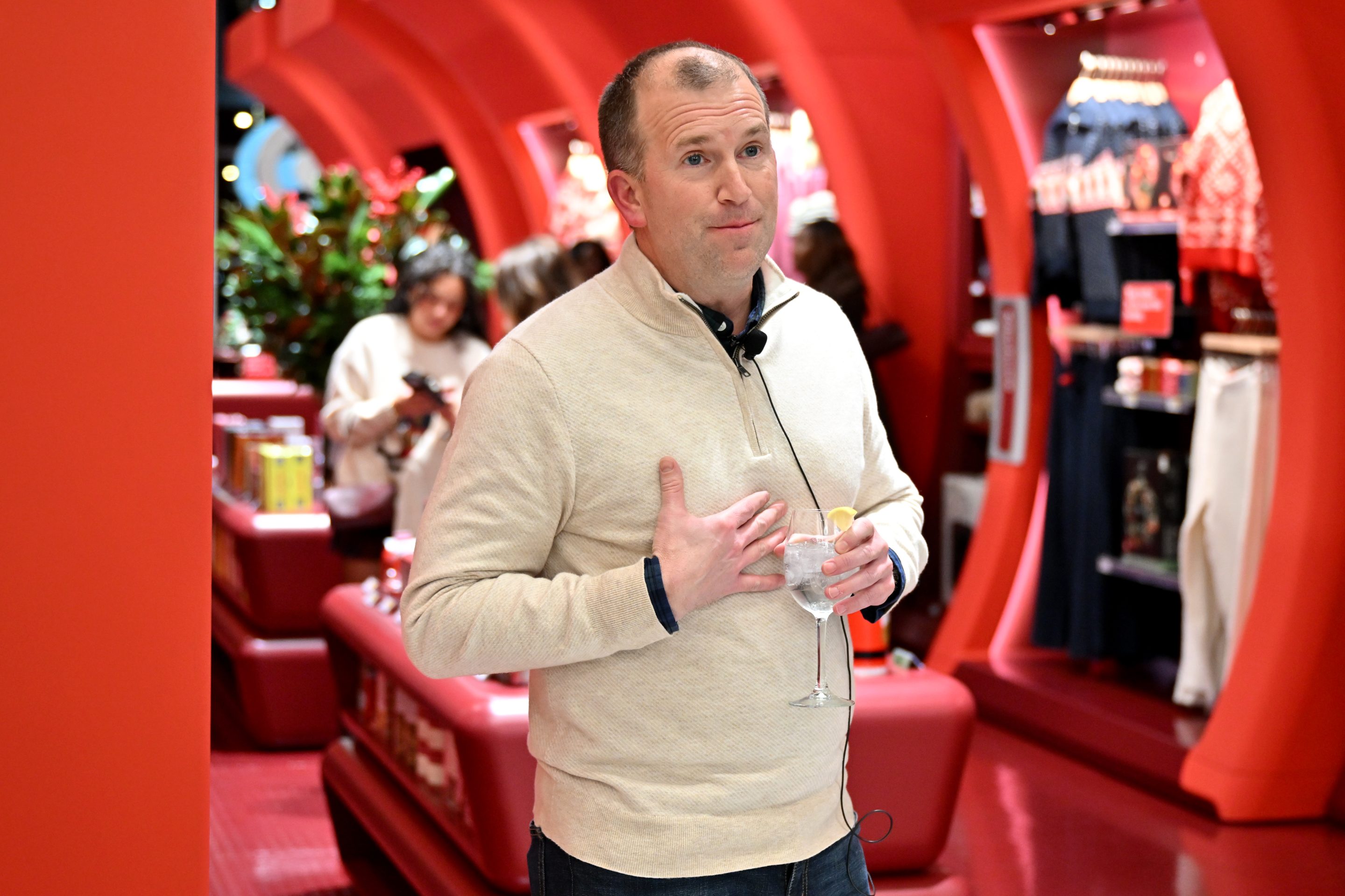 Michael Fiddelke speaks as Target opens "Target SoHo" - a design-forward shoppable concept store in SoHo, New York on December 08, 2025 in New York City.