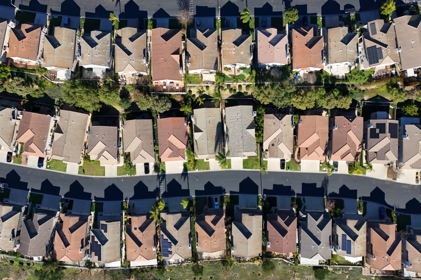 Suburban homes