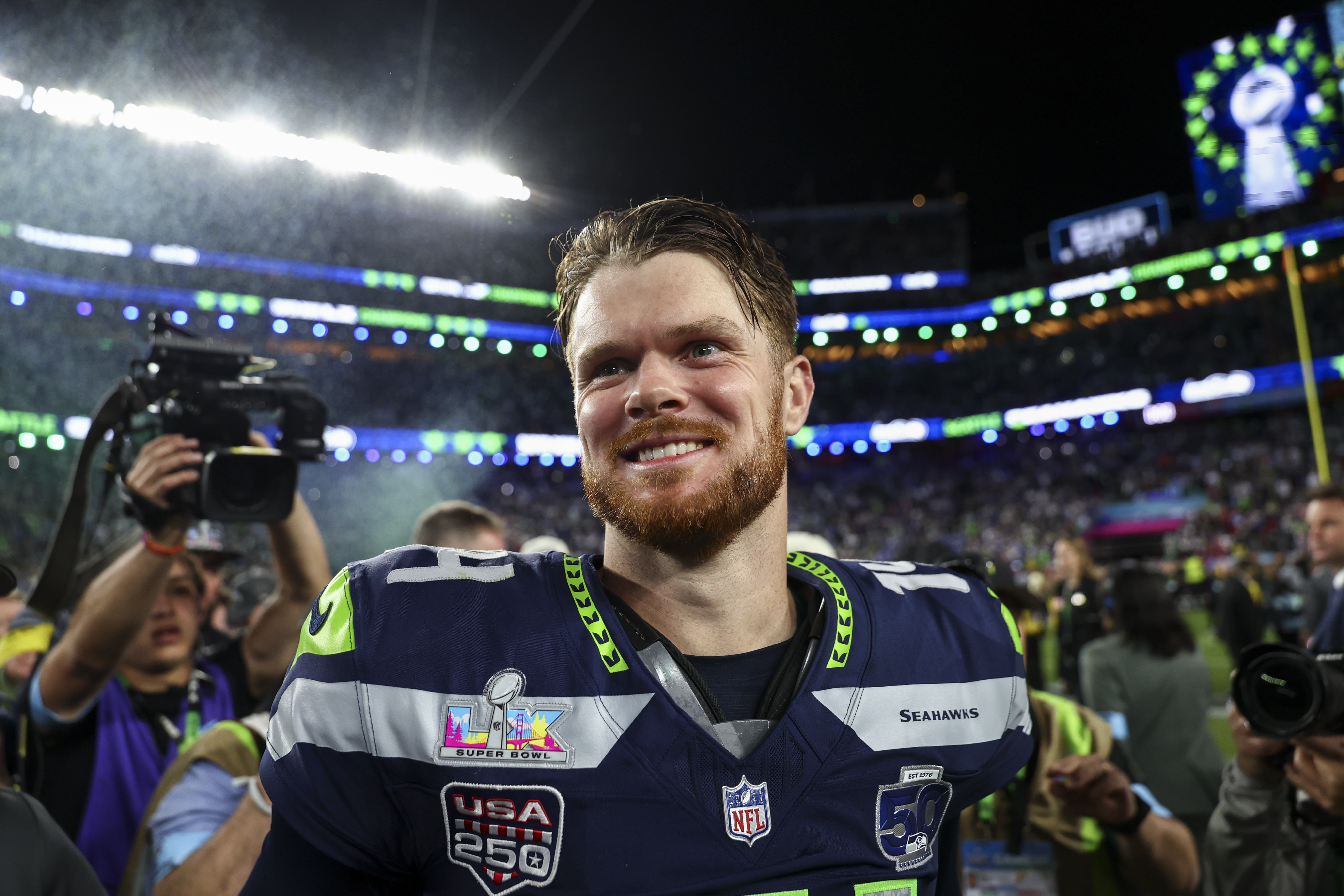 Sam Darnold #14 of the Seattle Seahawks