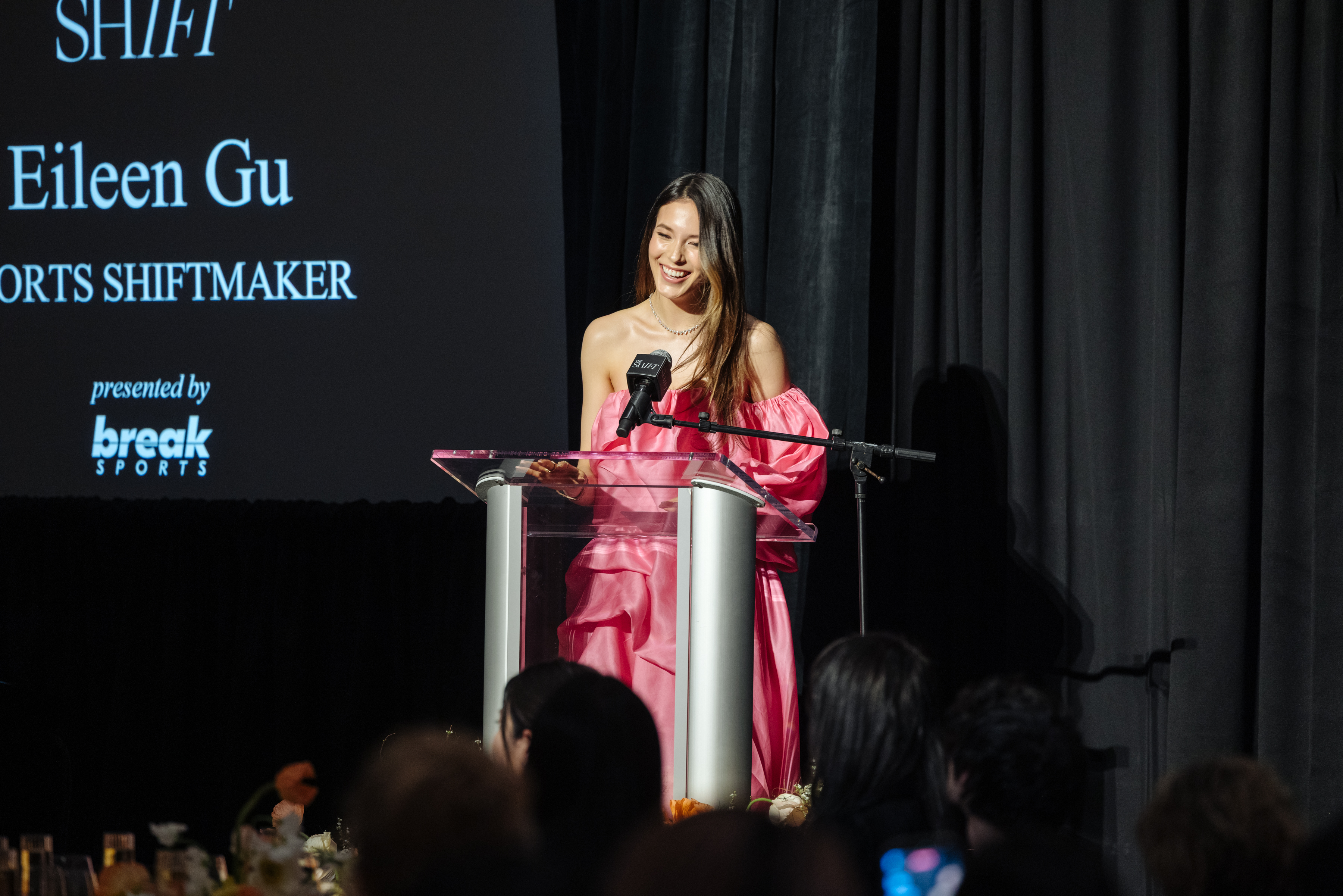 Eileen Gu was honored by the Shift as a woman shifting culture through sports. 