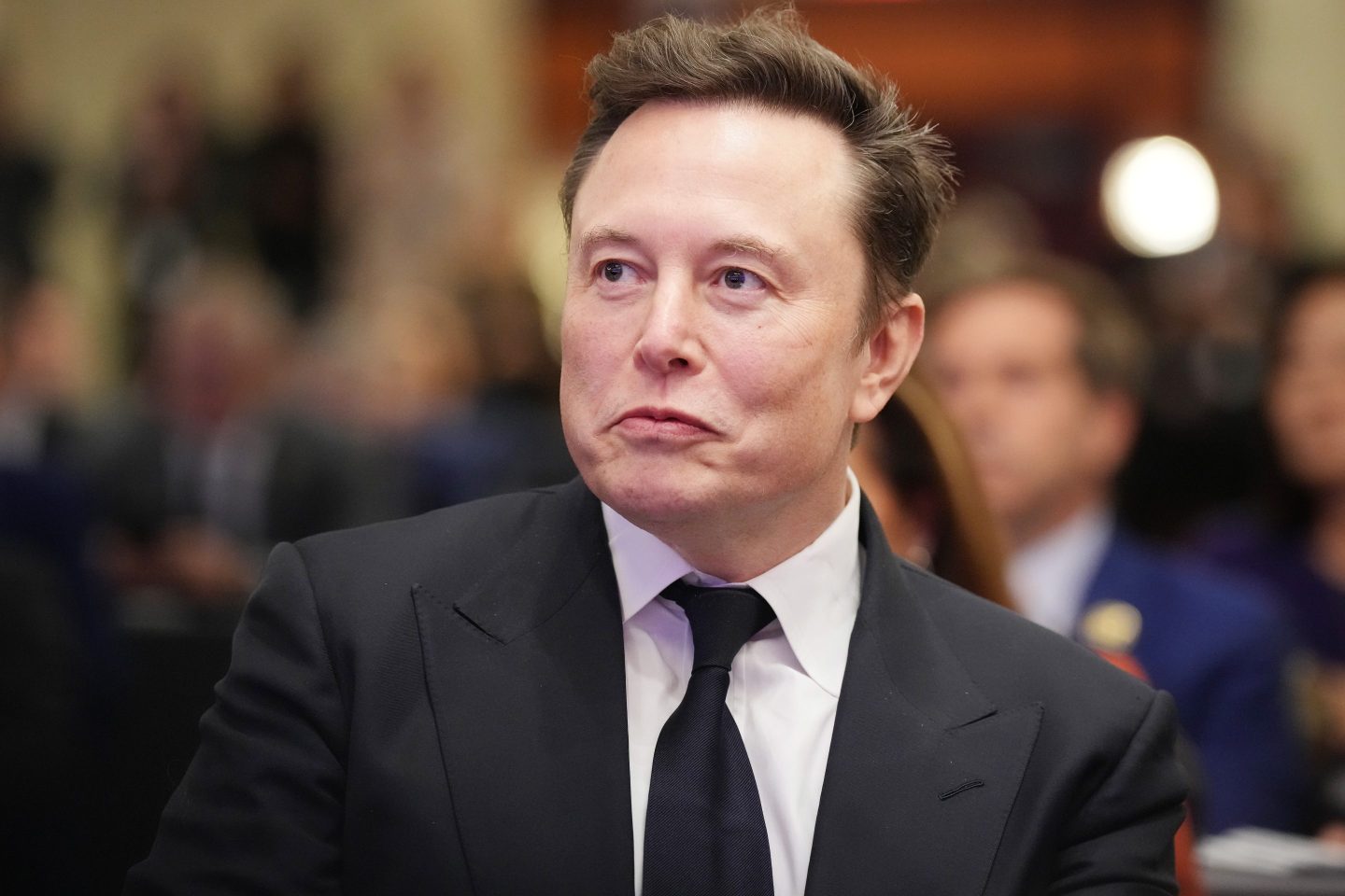 Elon Musk stares