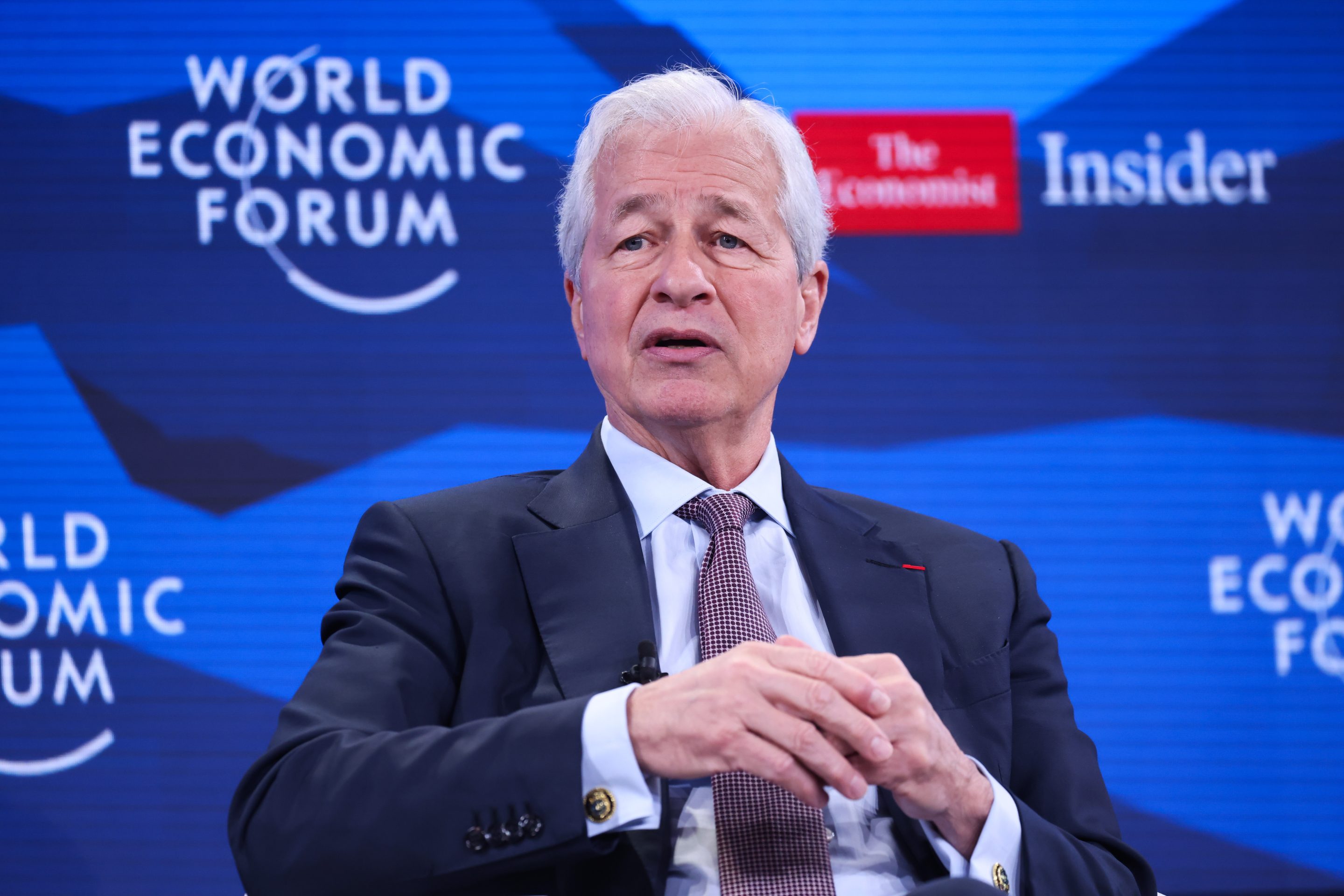 Jamie Dimon is chief executive officer of JPMorgan Chase. The bank acknowledged for the first time last month it had shut more than 50 accounts linked to Donald Trump in 2021, after the end of his first term.