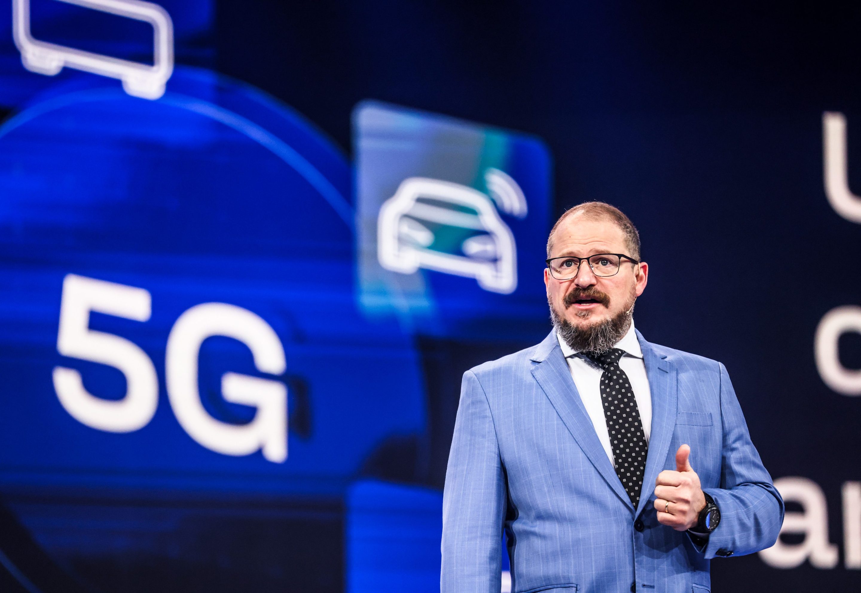 Cristiano Amon, CEO of Qualcomm, at Mobile World Congress in Barcelona, March 3, 2026.