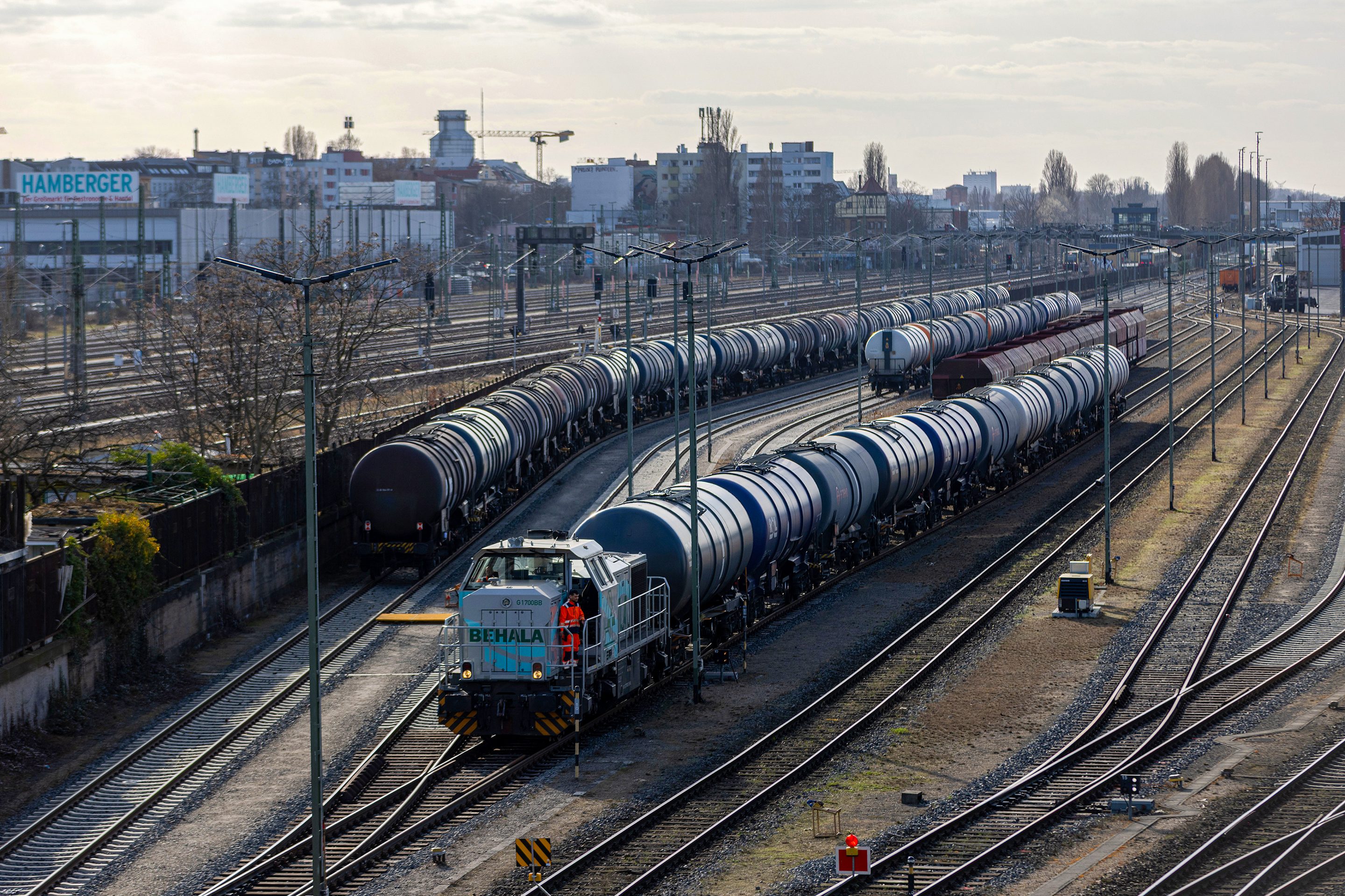 Trains transport oil in Berlin almost two weeks after the U.S. and Israel struck Iran.