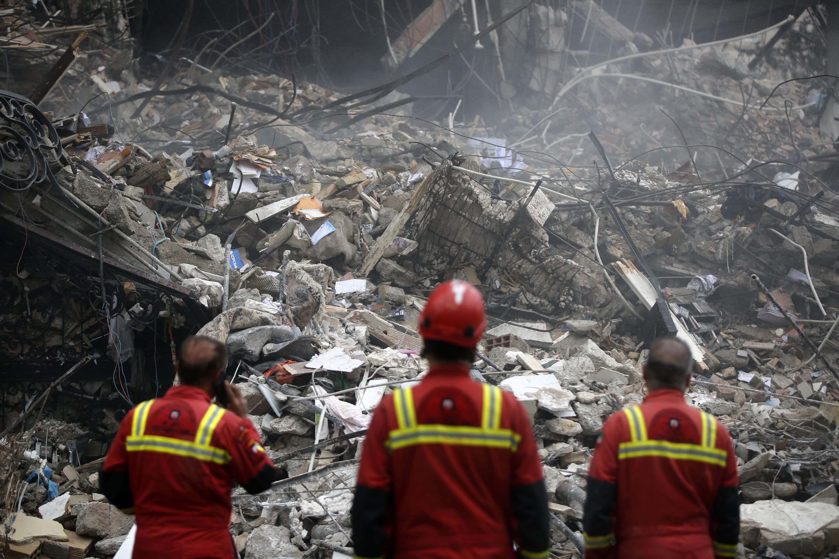 Aftermath of Israeli strikes in Tehran on March 23.