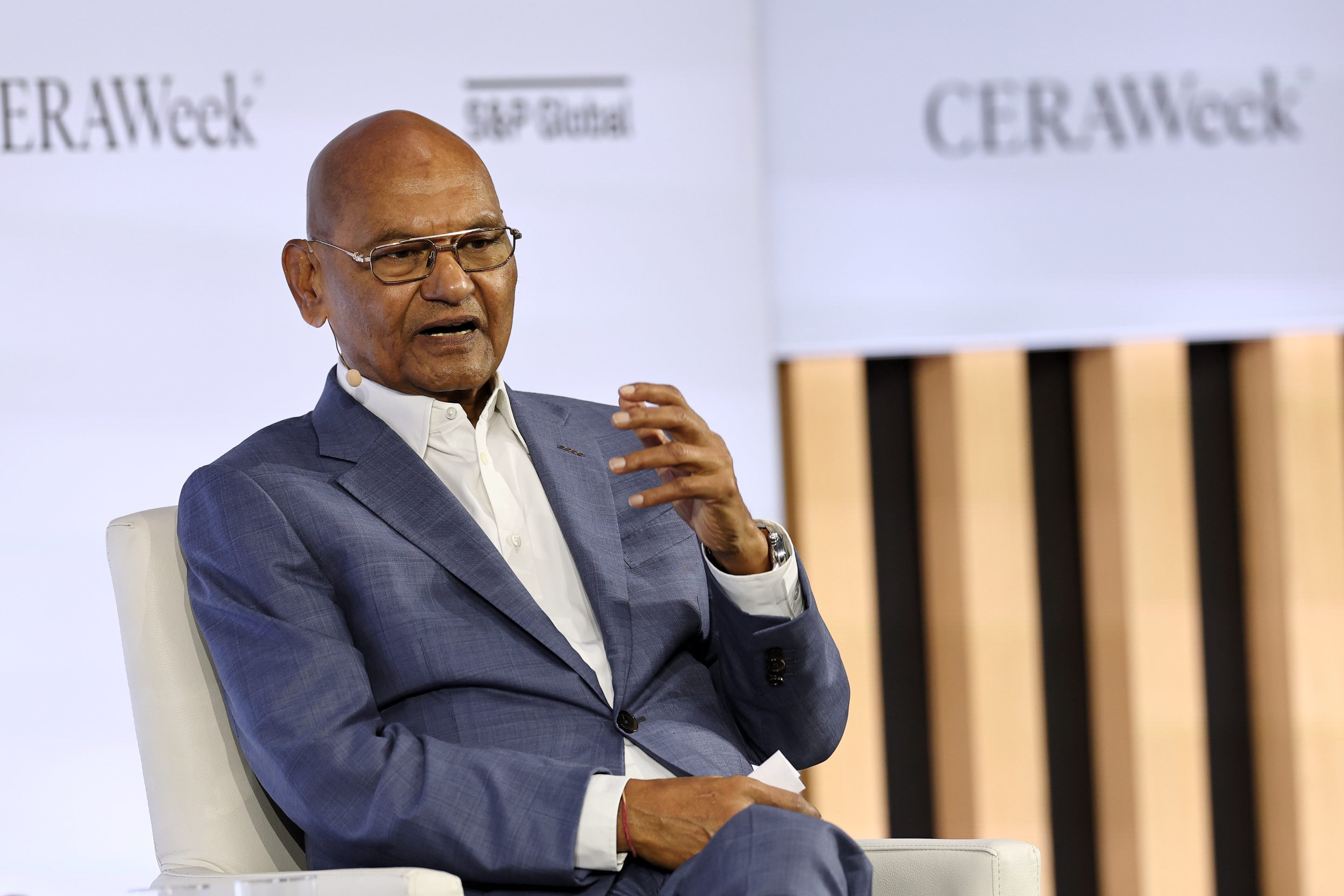 Anil Agarwal, founder and chairman of Vedanta Group, at the CERAWeek by S&P Global conference in Houston, Texas, US, on Wednesday, March 25, 2026. The event convenes more than 10,000 participants from over 2,350 companies across 89 countries for dialogue on the agenda ahead as the world enters a new era of energy transition. Photographer: Aaron M. Sprecher/Bloomberg via Getty Images