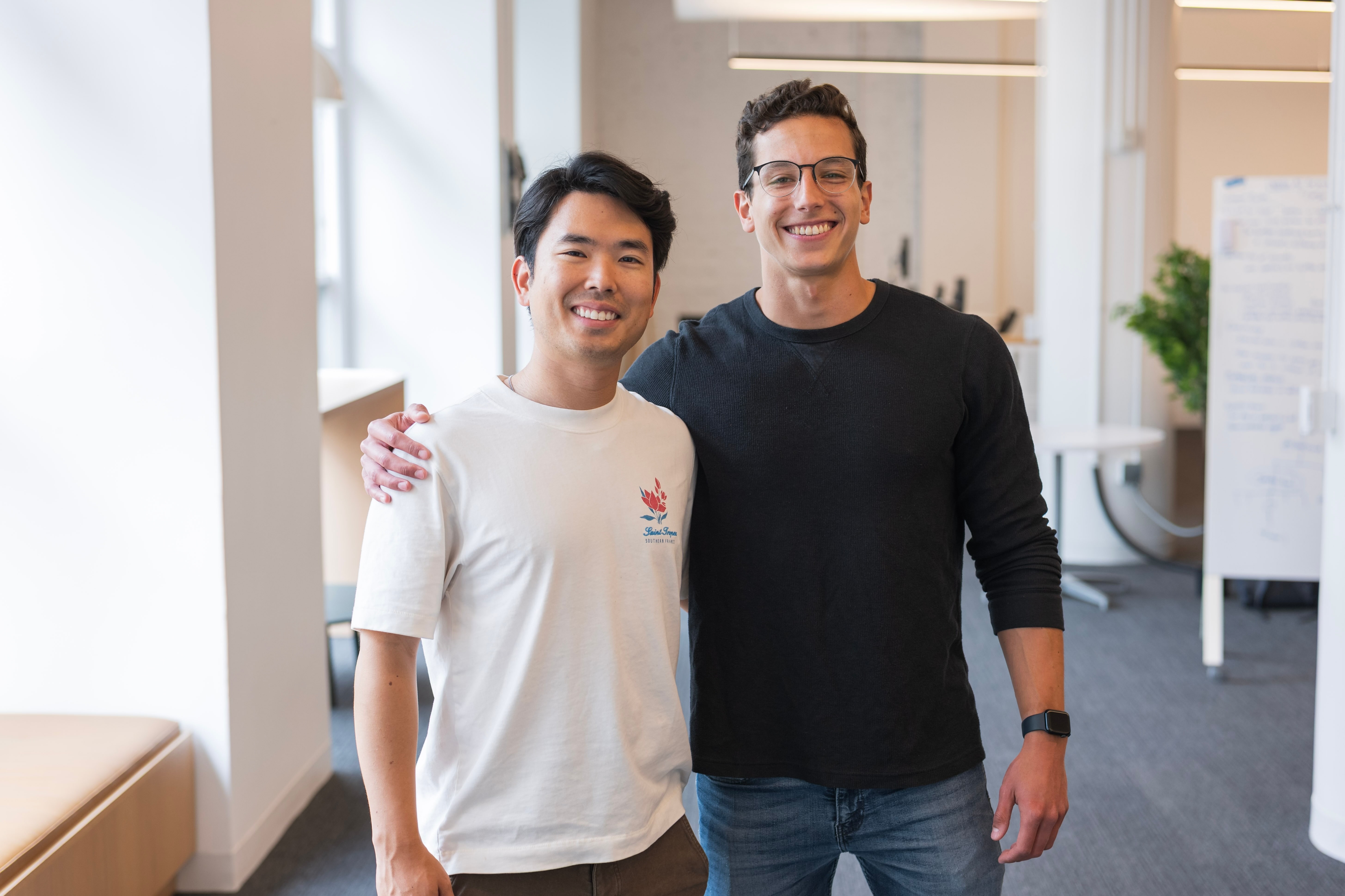 Astor cofounders Bruno Koba (left) and Daniel Tulha