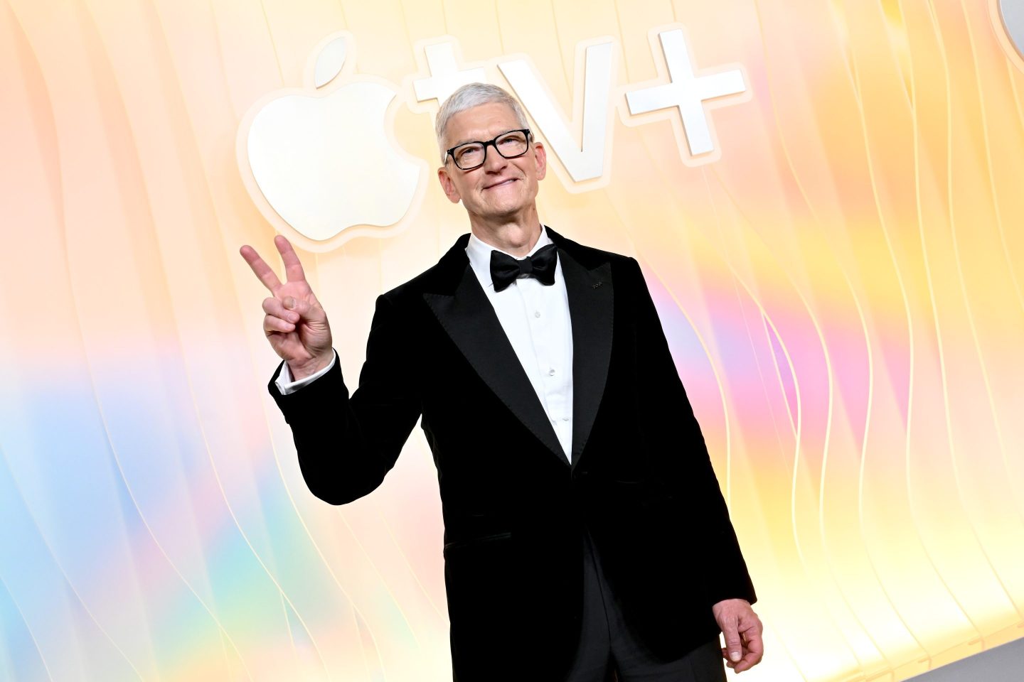 Apple CEO Tim Cook in September at a red carpet event in Hollywood.