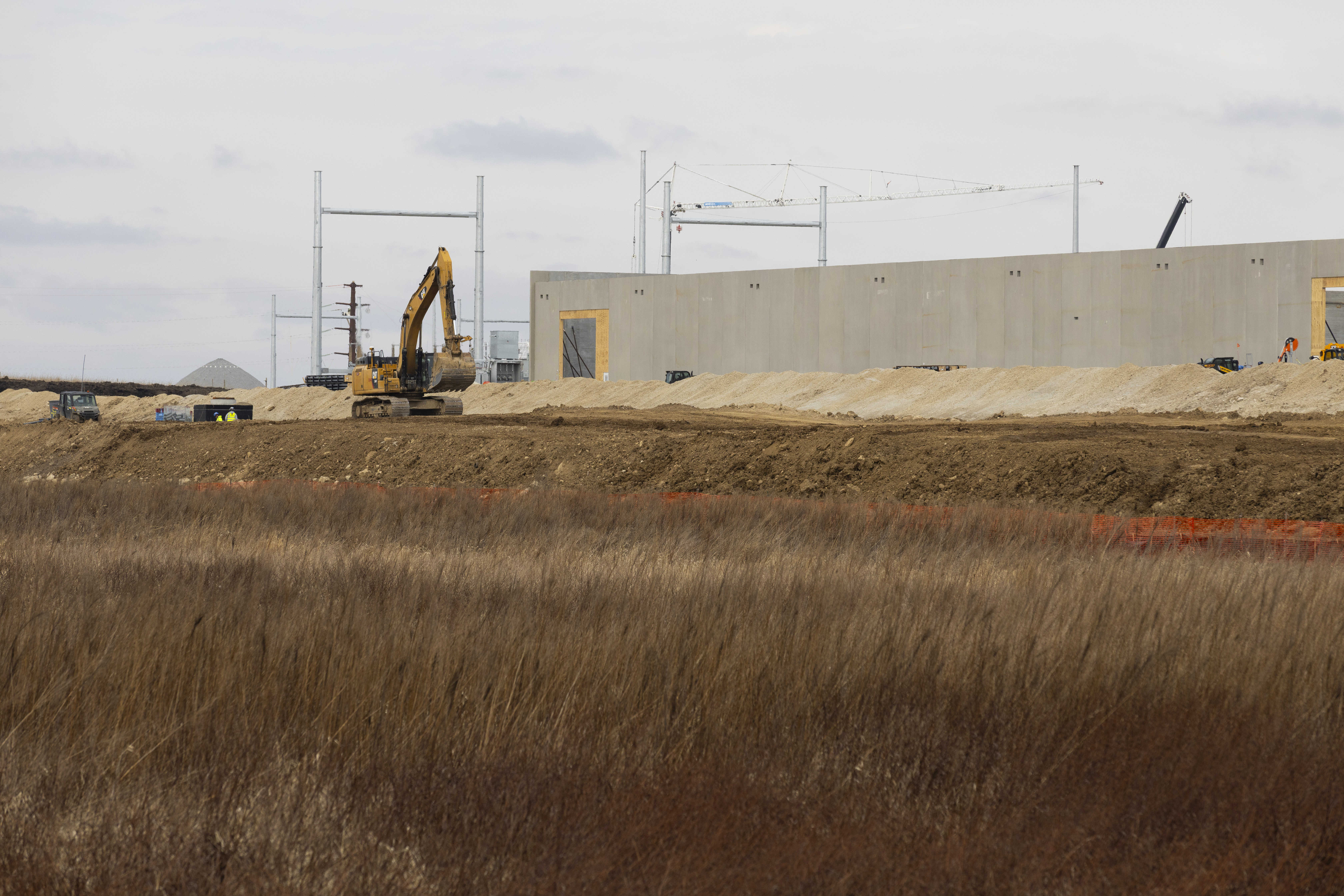 A Meta data center under construction in Wisconsin. 