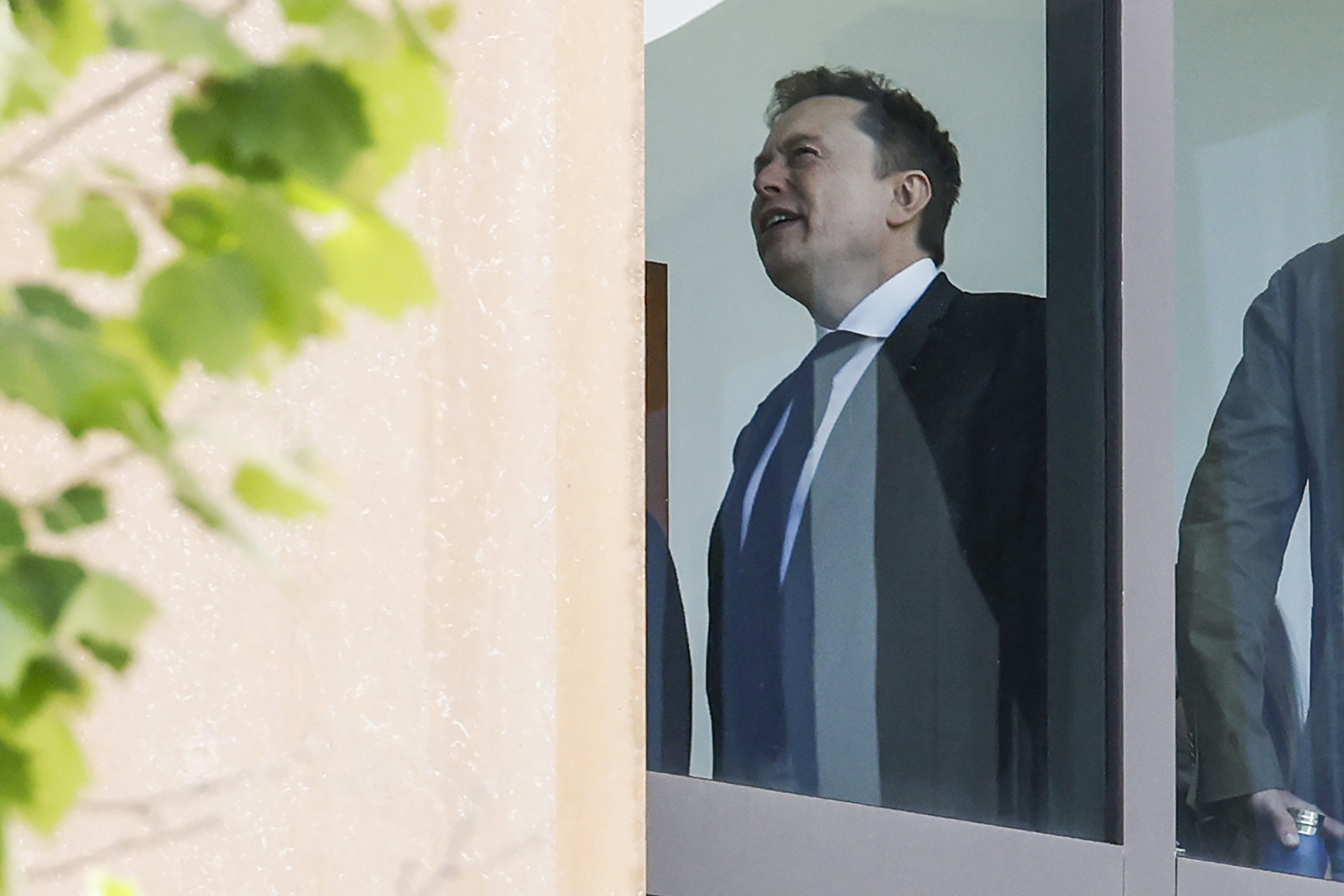 Elon Musk in Oakland, California on April 28, 2026. (Photo: Jessica Christian/San Francisco Chronicle/Getty Images)