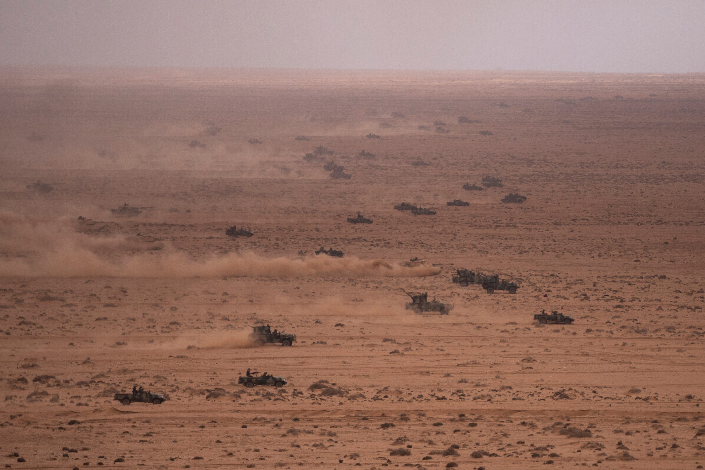U.S and Moroccan military forces take part in the 20th edition of the African Lion military exercise, in Tantan, south of Agadir, Morocco, Friday, May 31, 2024.