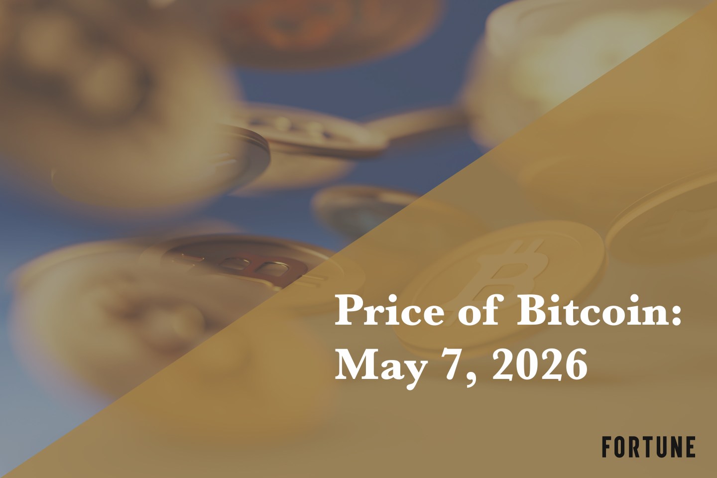 Current price of Bitcoin for May 7, 2026