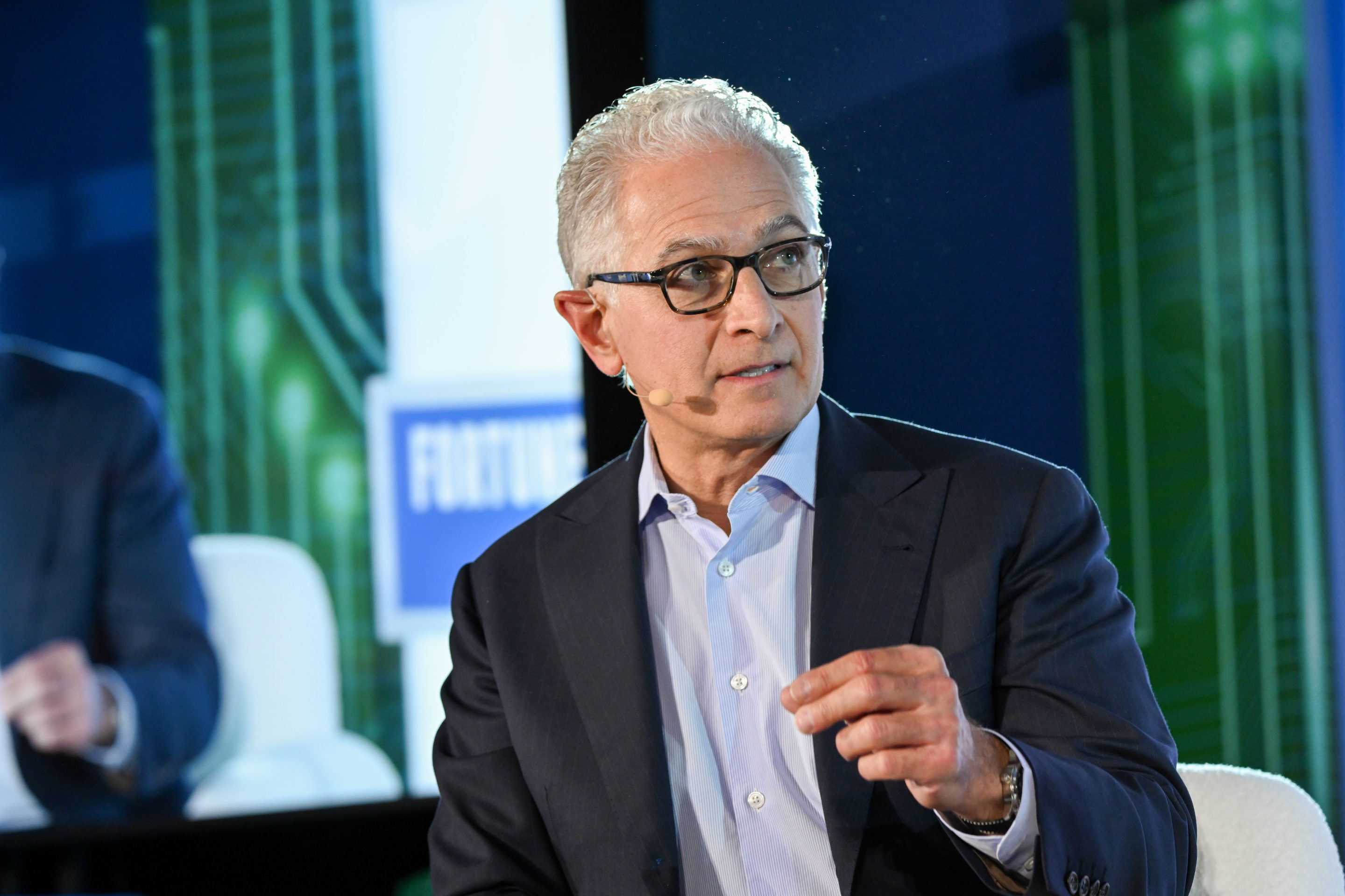 Hyatt CEO Mark Hoplamazian at Fortune Brainstorm Tech, in a session with Snowflake CEO Sridhar Ramaswamy.