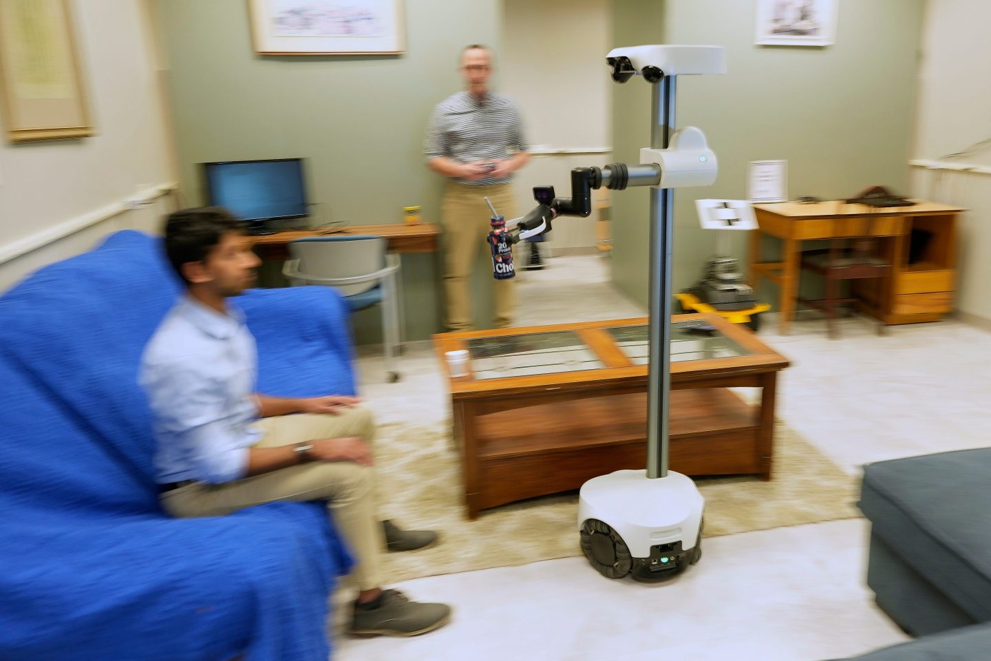 The elderly and injured are using robots as home care support to help them get around their home