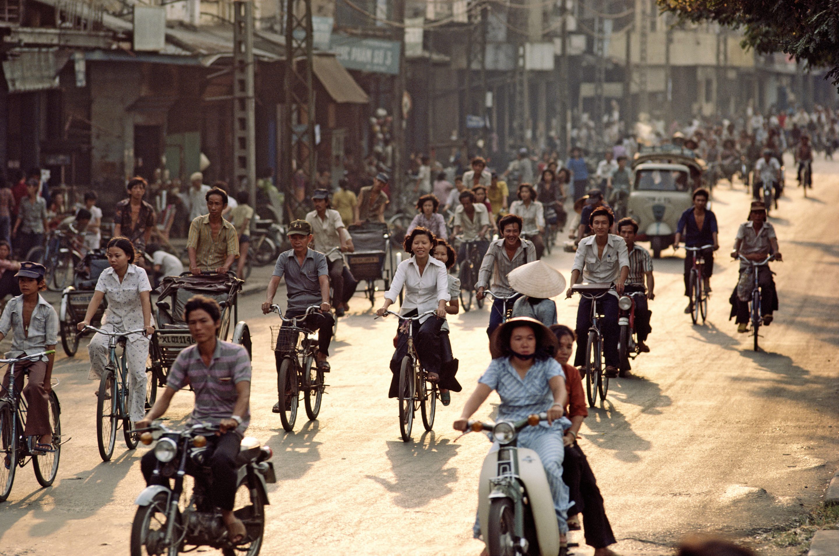 Rush hour in Saigon, circa 1985.