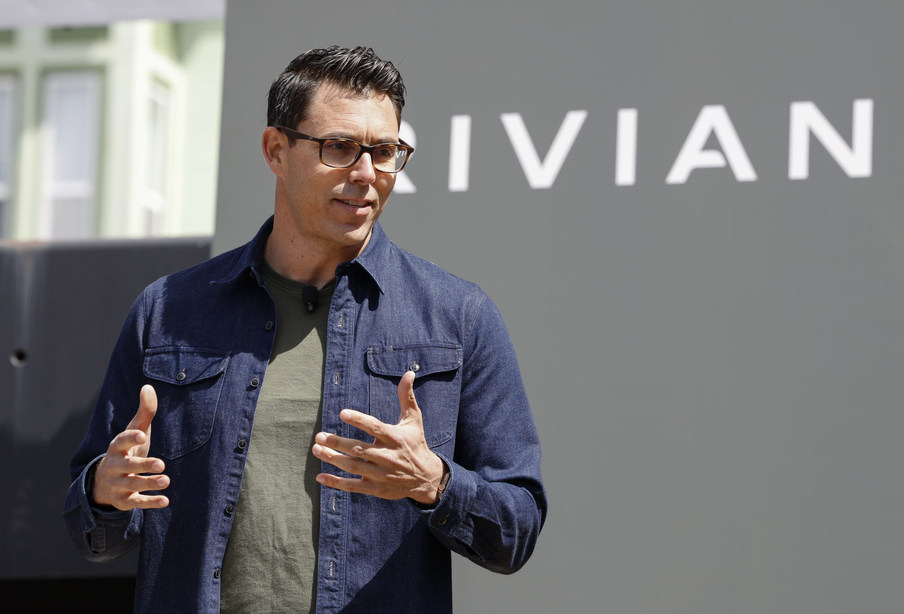 RJ Scaringe, Rivian founder and CEO, attends the Rivian R2 Block Party Finale at Rivian San Francisco on June 06, 2026 in San Francisco, Calif.