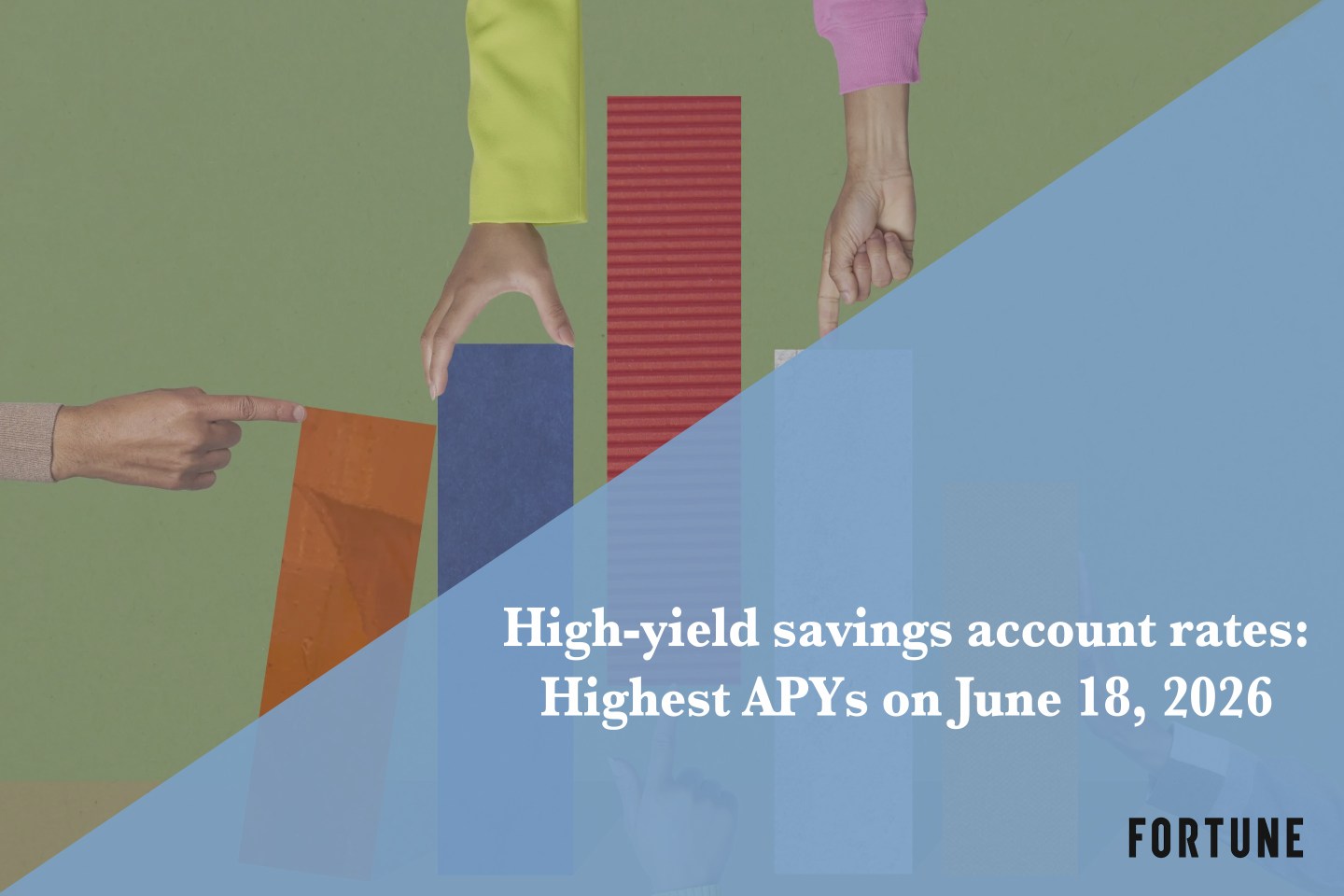 The top high-yield savings rates: Up to 5.00% on June 18, 2026