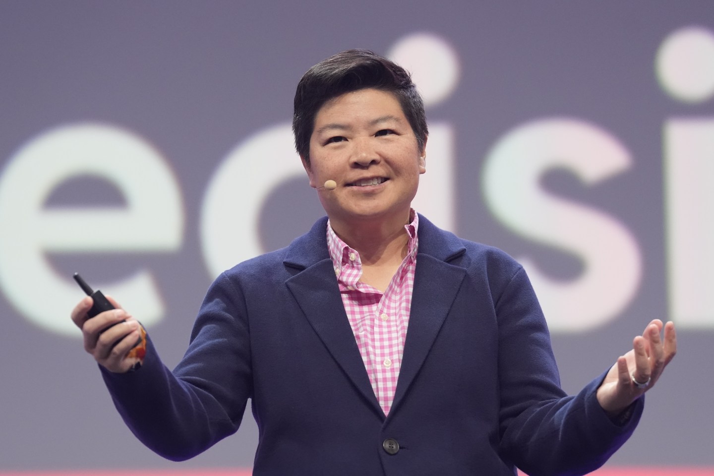 Jen Wong, chief operating officer at Reddit, speaks during the OMR digital and marketing trade fair