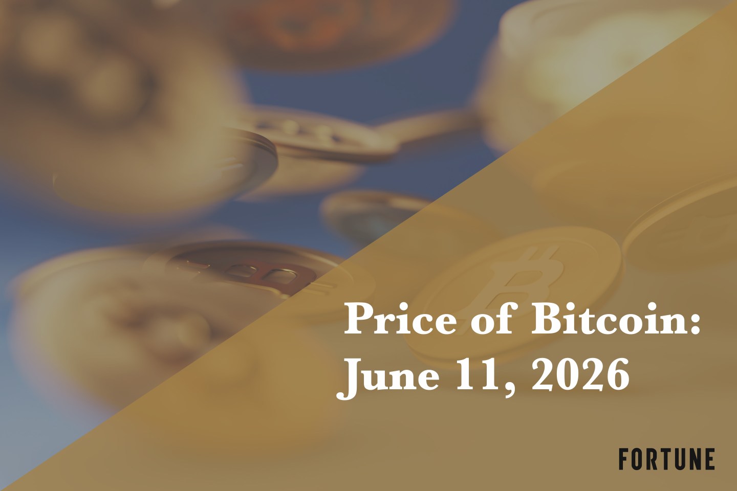 Current price of Bitcoin for June 11, 2026