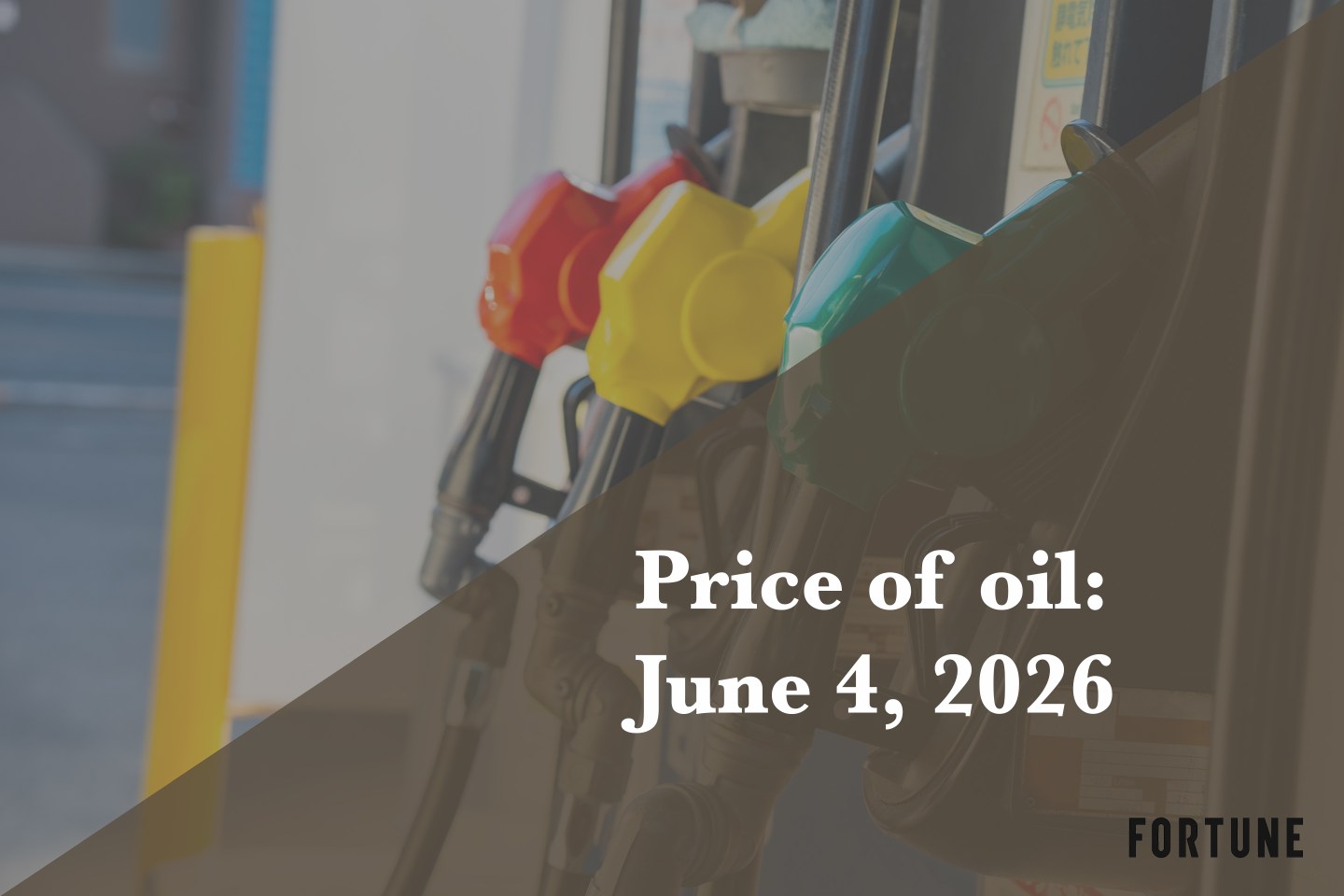 Current price of oil as of June 4, 2026