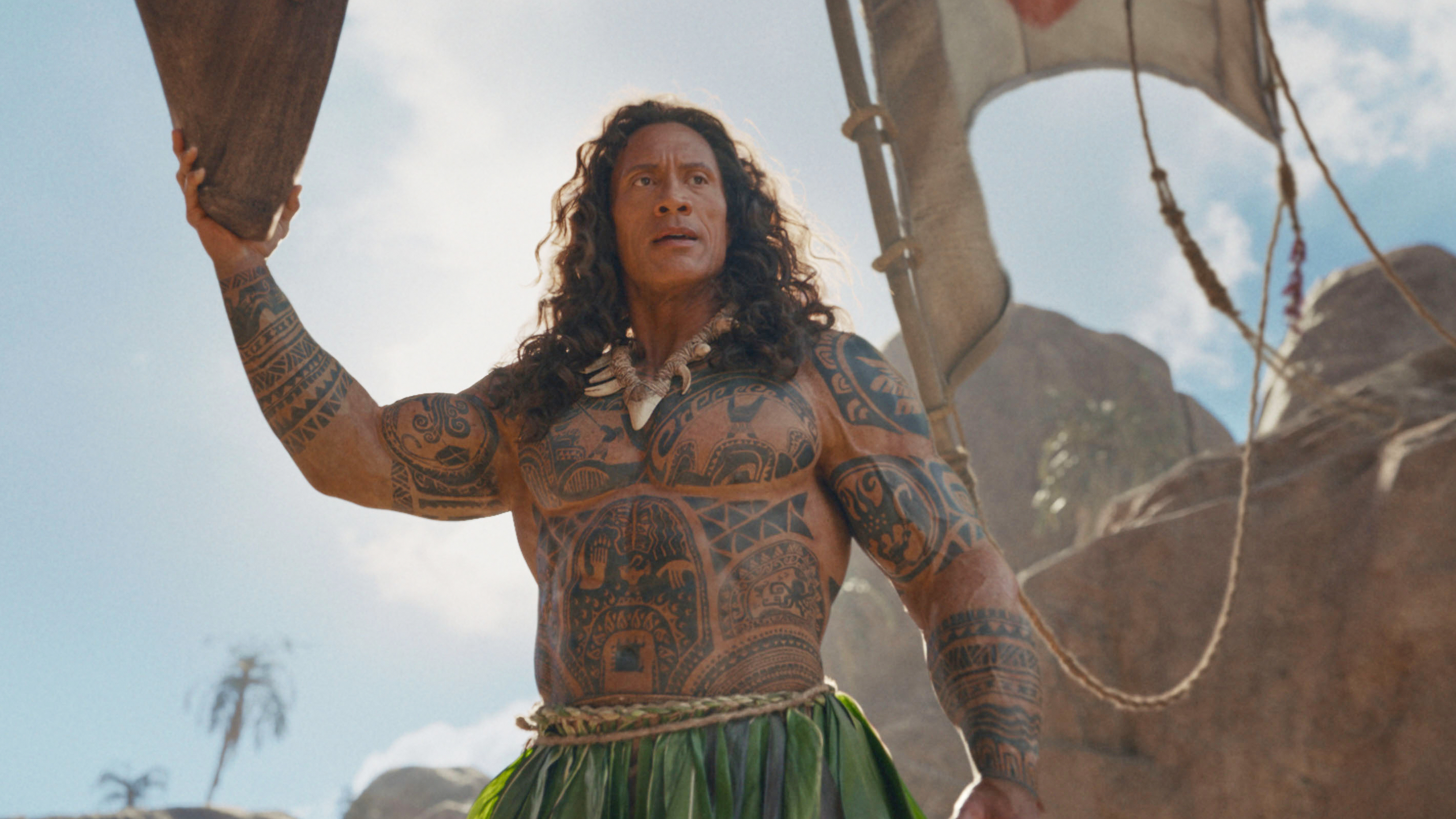 Dwayne Johnson as Maui in a scene from "Moana."