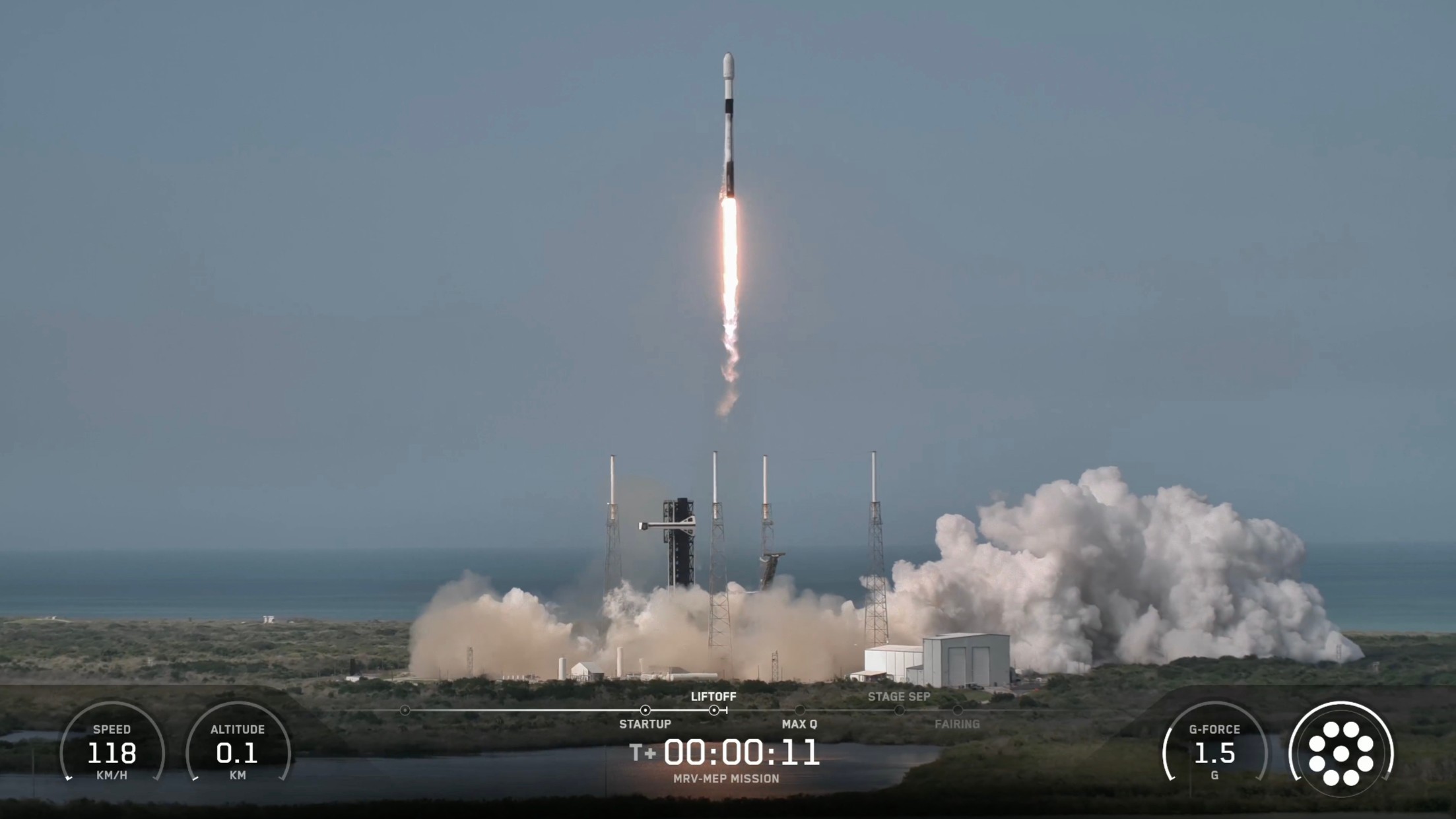 Falcon 9 rocket carrying Northrop Grumman’s mission robotic vehicle