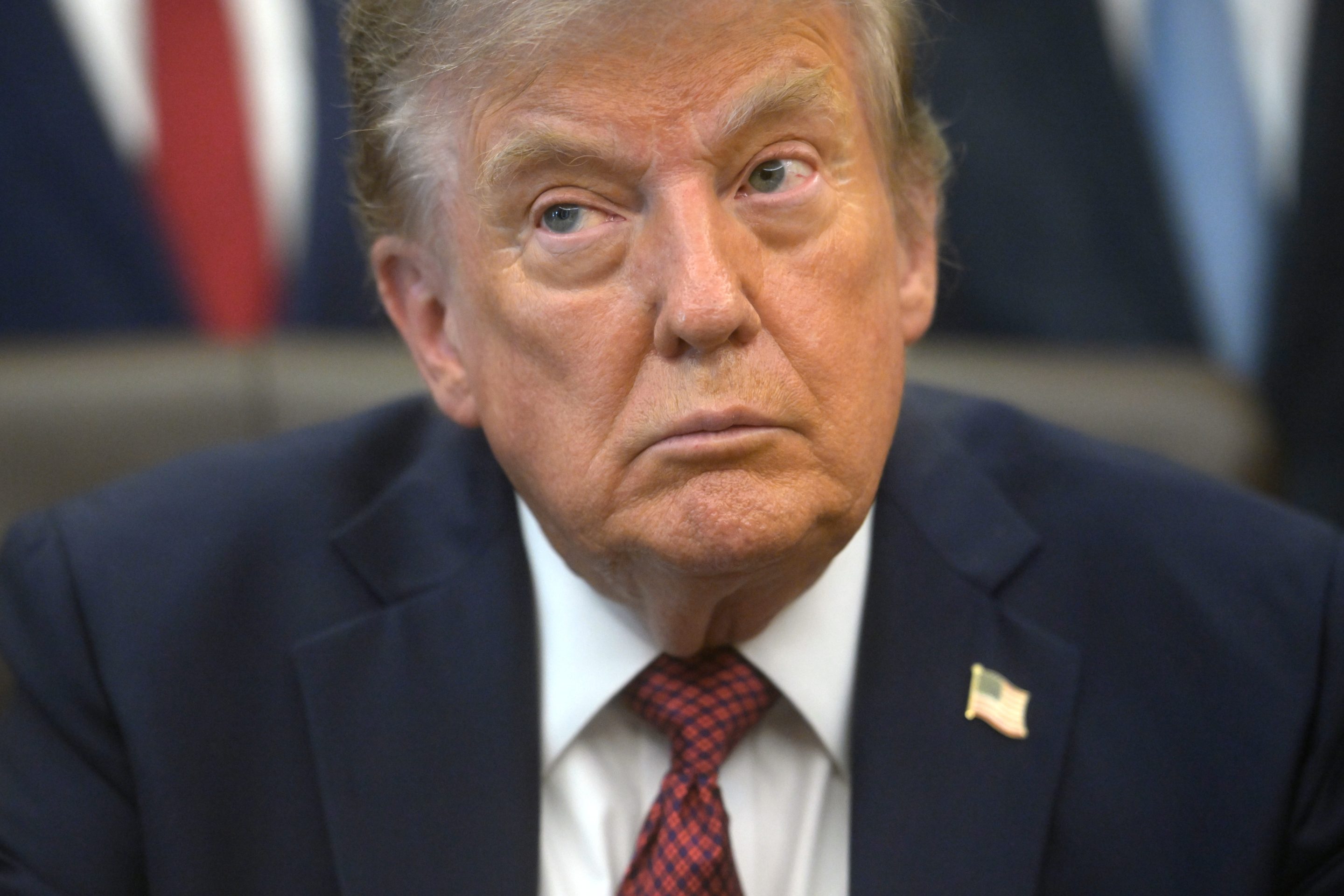 President Donald Trump speaks in the Oval Office of the White House, Friday, July 24, 2026.