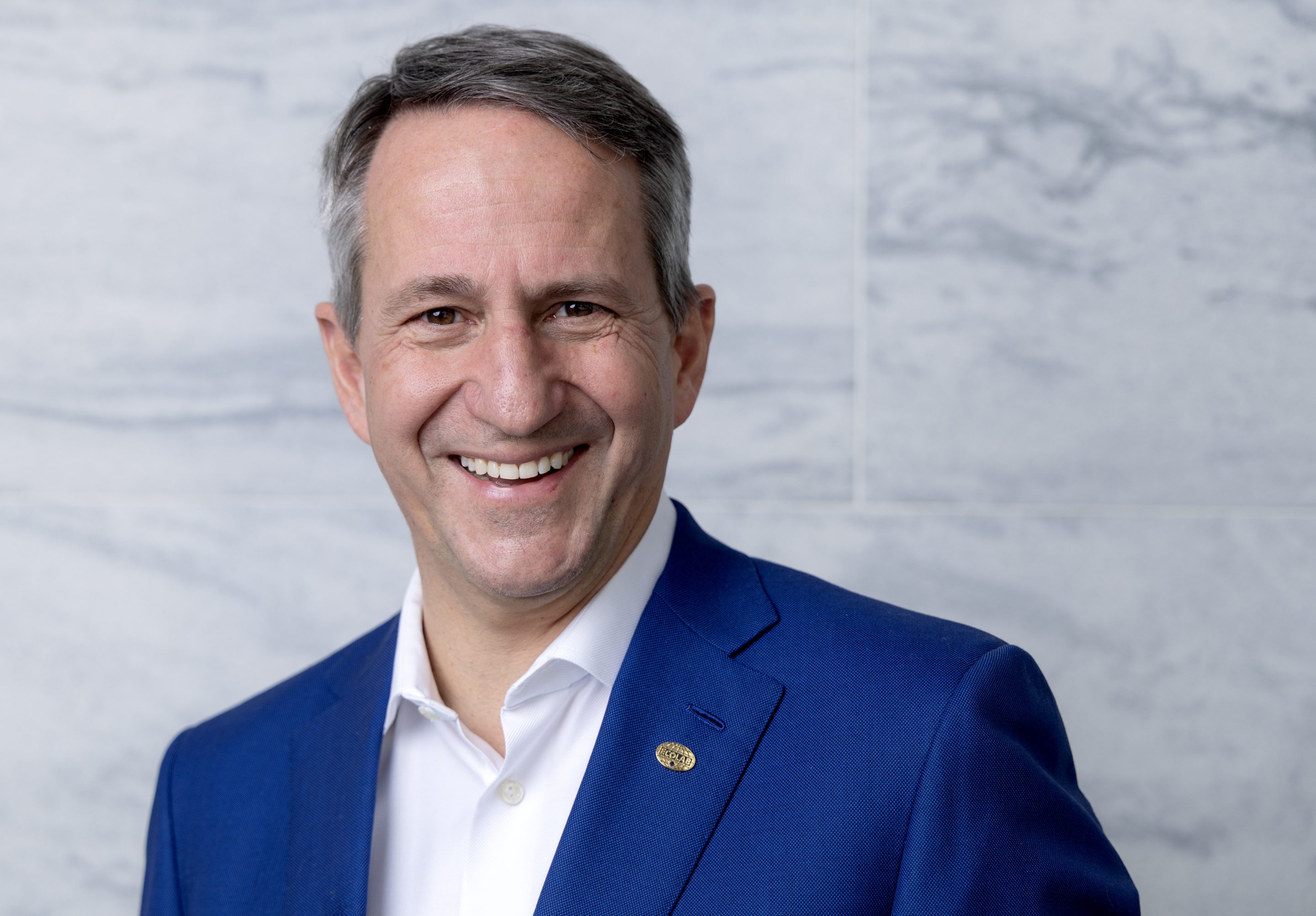 Ecolab Chairman and CEO, Christophe Beck, Thursday, January 5, 2023, at the company's headquarters in downtown St. Paul, Minn.