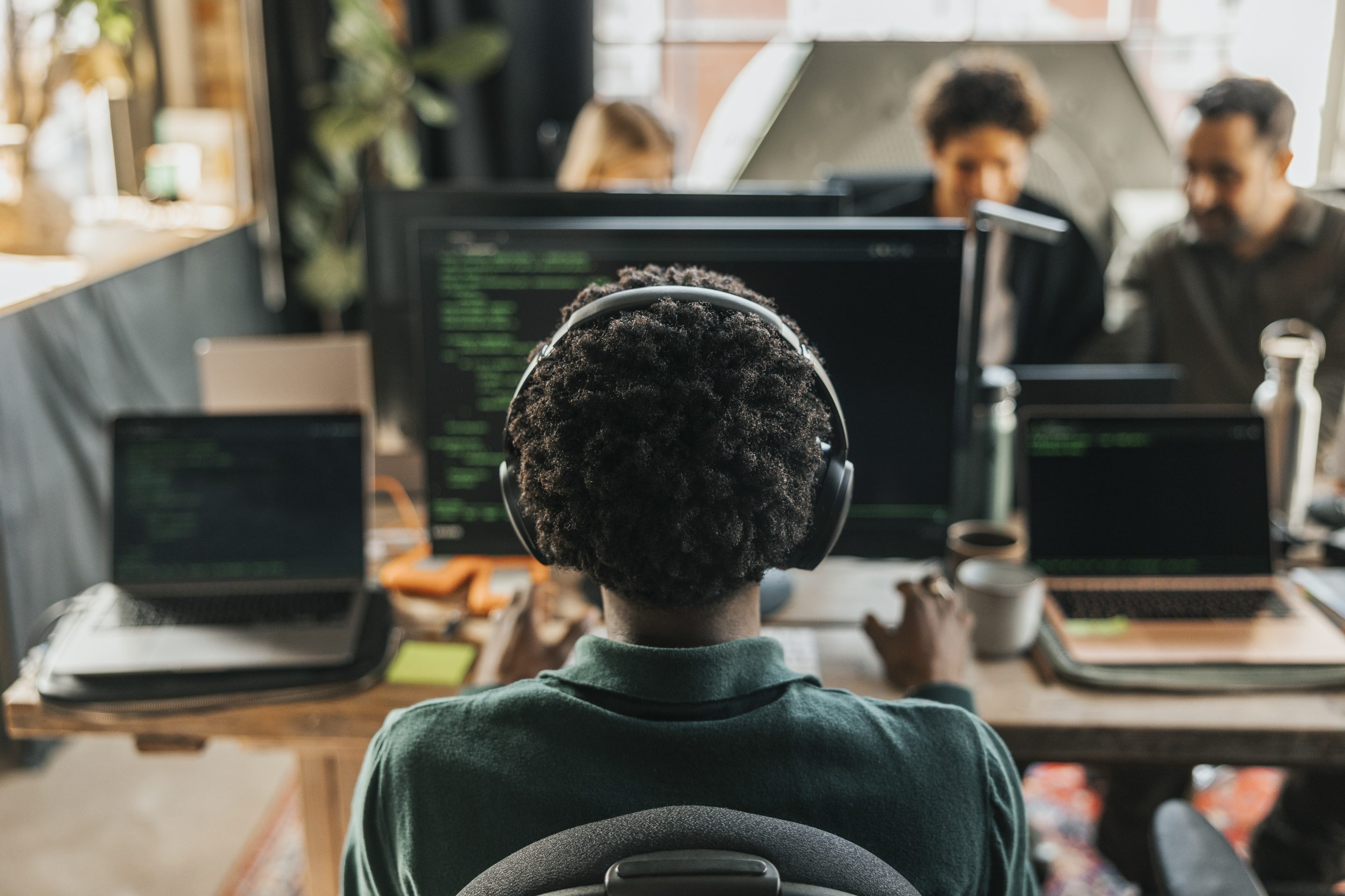 Man at computer
