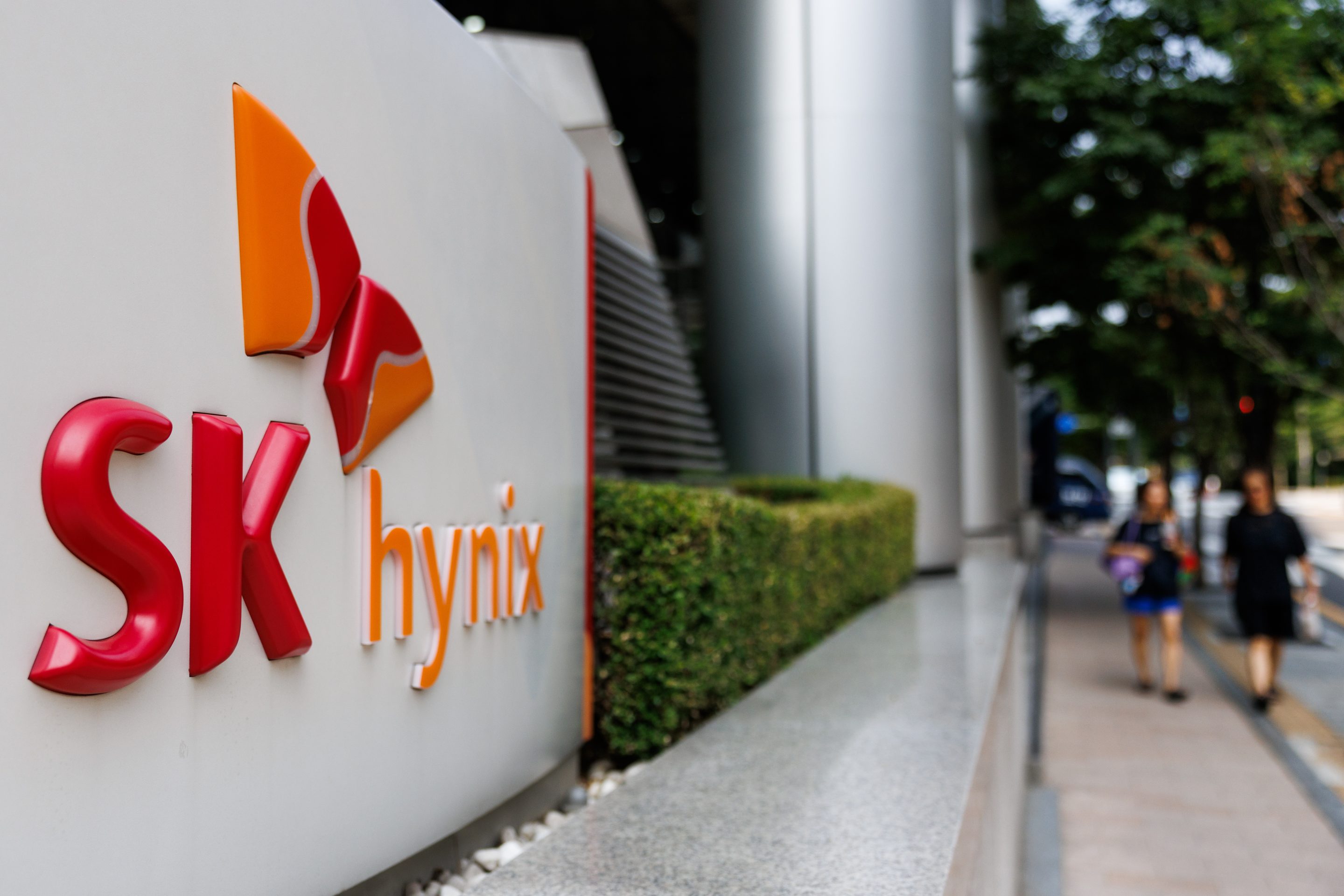 SK Hynix Inc. signage at the company's office in Seongnam, South Korea, on Tuesday, June 30, 2026.