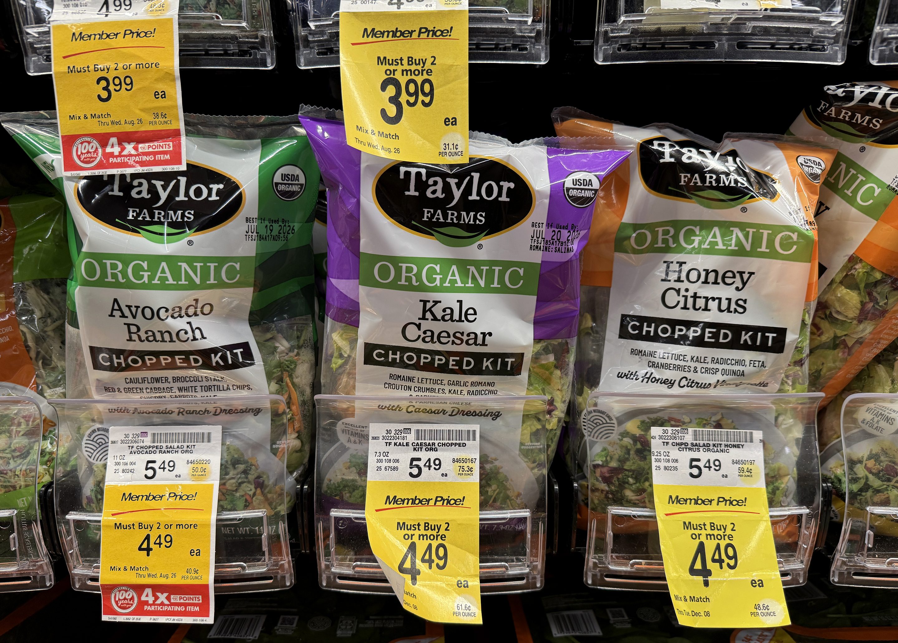 The FDA withdrew an earlier positive test from Taylor Farms' lettuce.