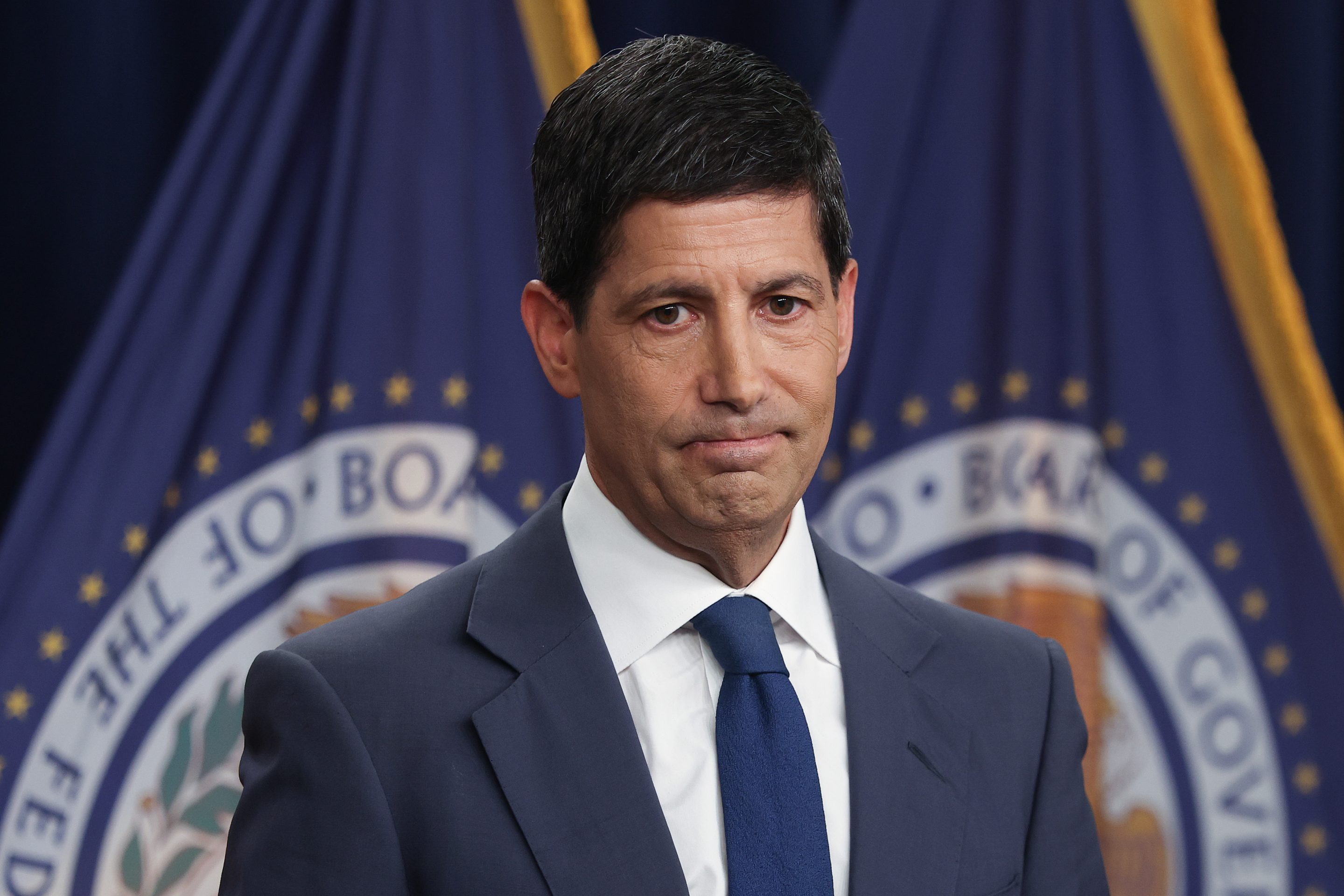 Federal Reserve Chair Kevin Warsh speaks during a news conference at Federal Reserve Headquarters on July 29, 2026.