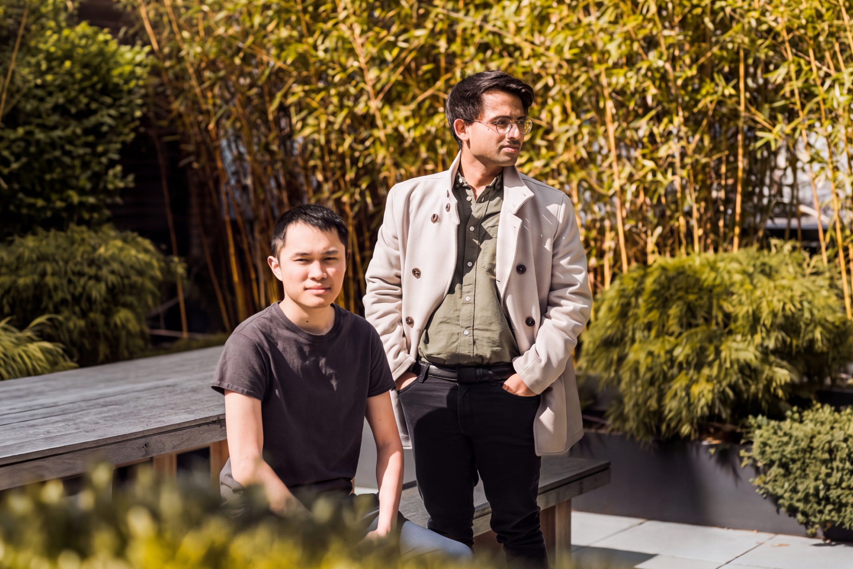 (L-R) Bunkerhill's David Eng and Nishith Khandwala.