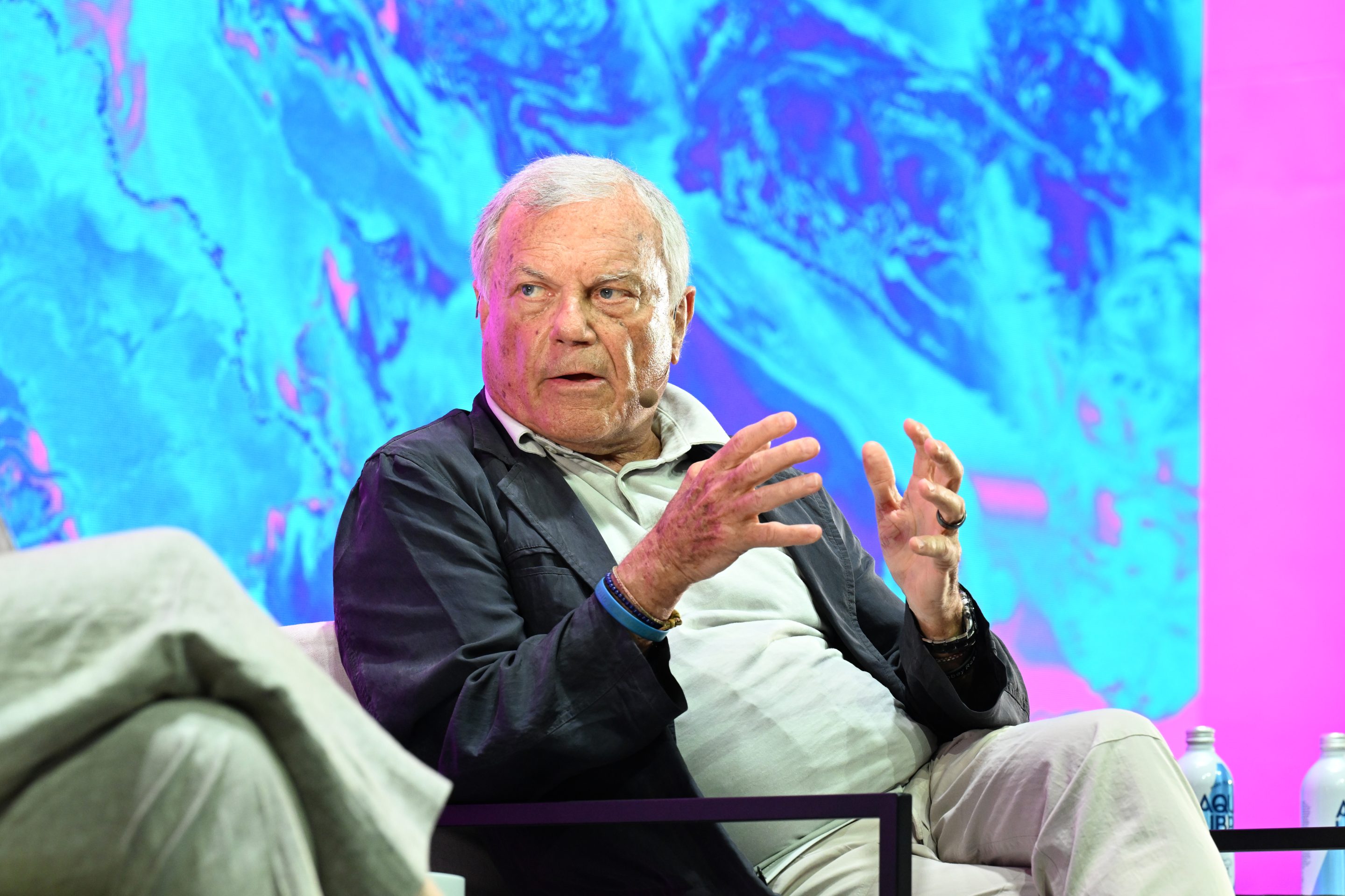 Martin Sorrell speaks at a panel discussion at SXSW London 2026.