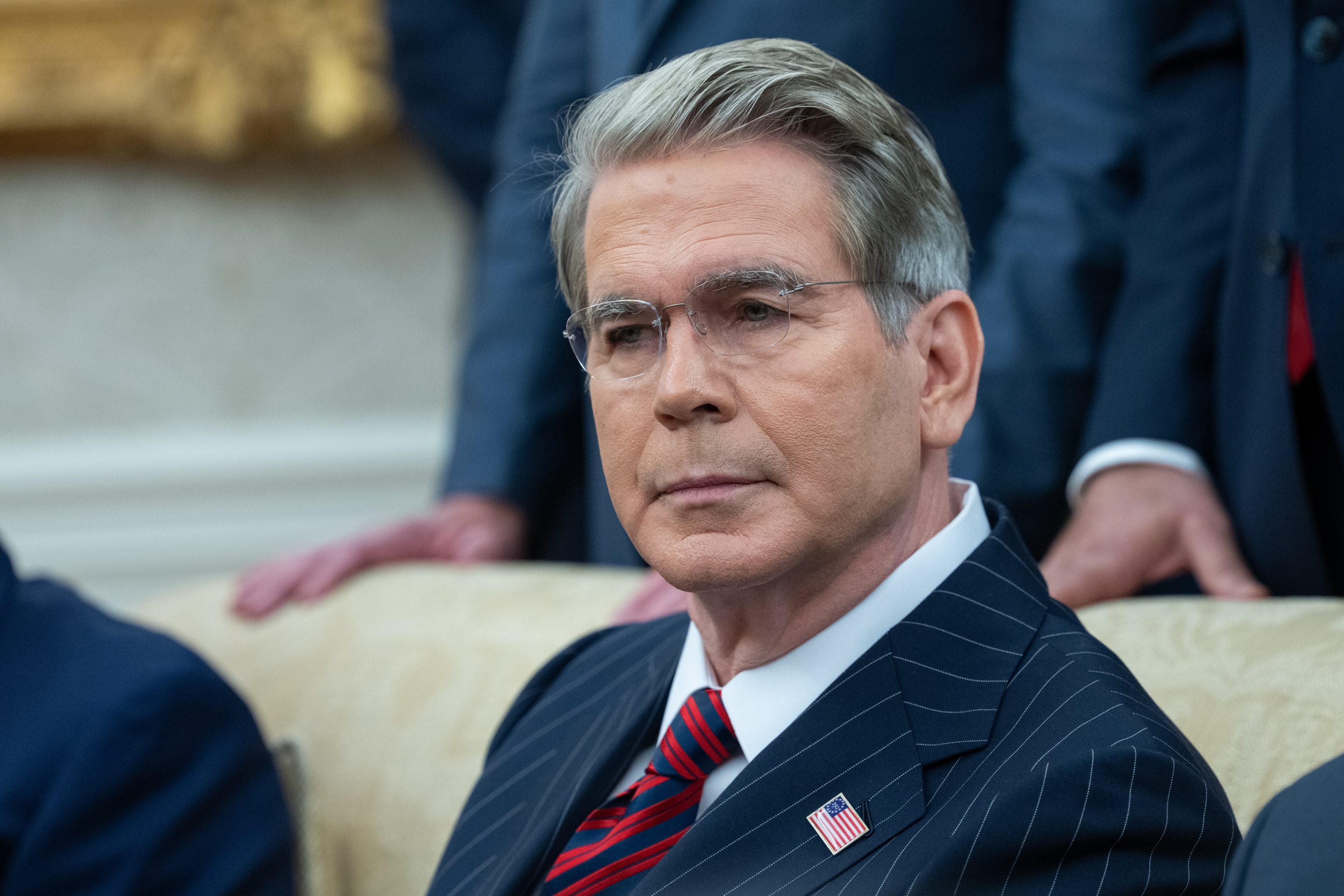 Scott Bessent, treasury secretary, during a meeting in the Oval Office of the White House on Tuesday, July 21, 2026. 