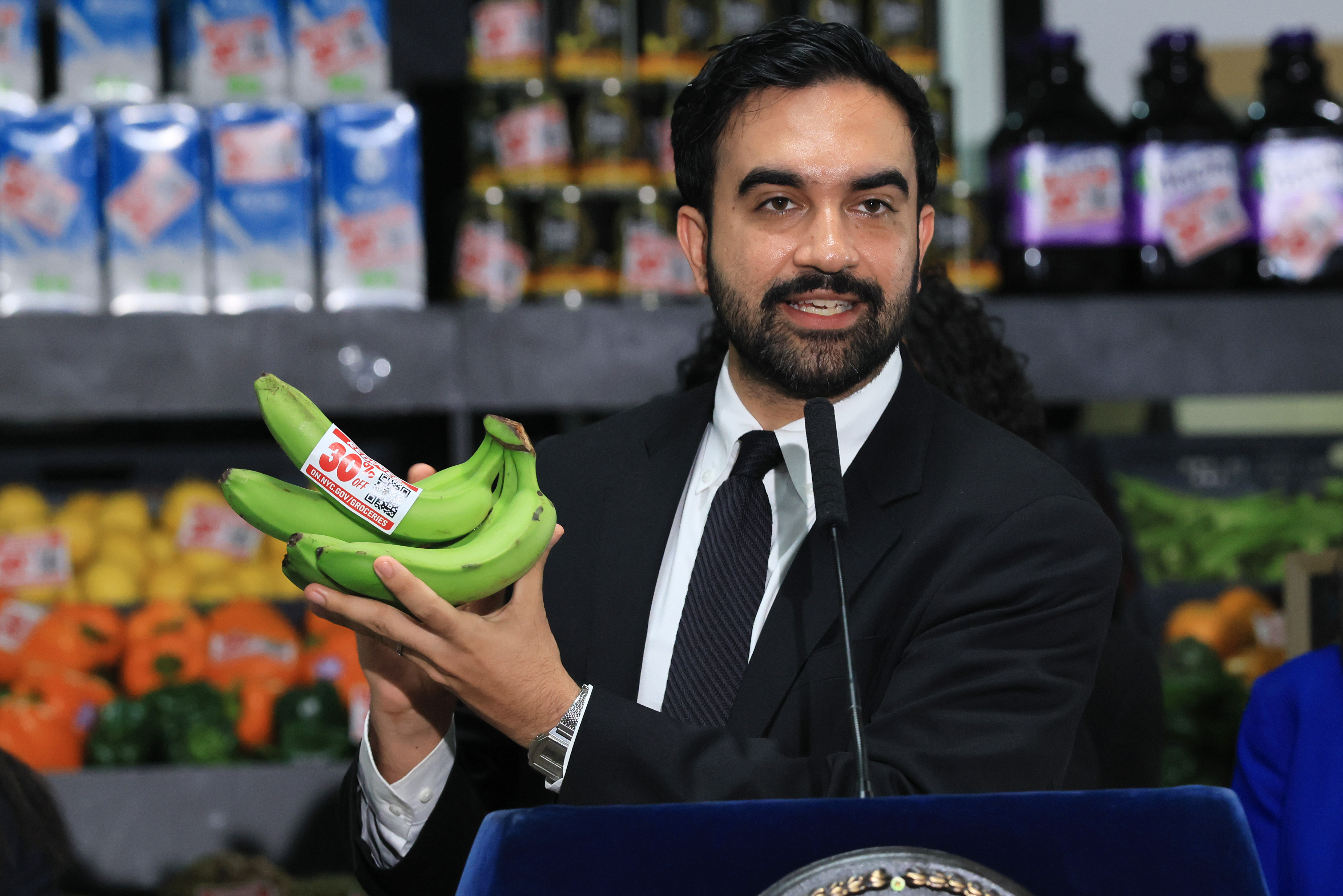 The mayor has pledged one community grocery store for each borough.